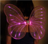Optic fiber fairy wings