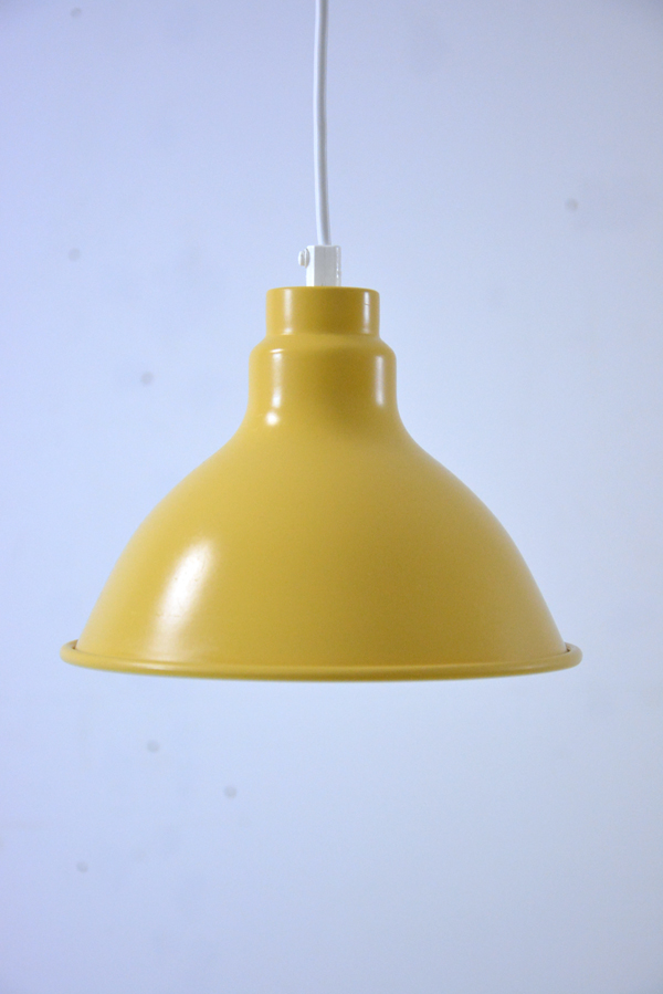 Available In Uk From Danish A Vintage Metal Pendant Light Yellow And White