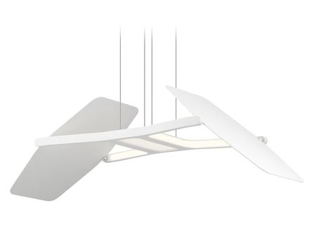 Elan Lighting Wings Matte White Led Pendant Light 83862