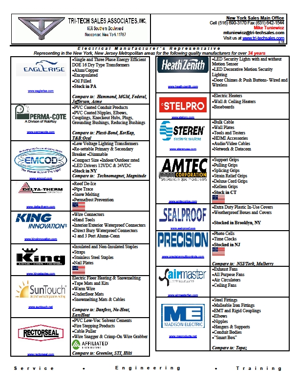 Tri Tech S Ociates Tel 631 642 0087 Linecard Back