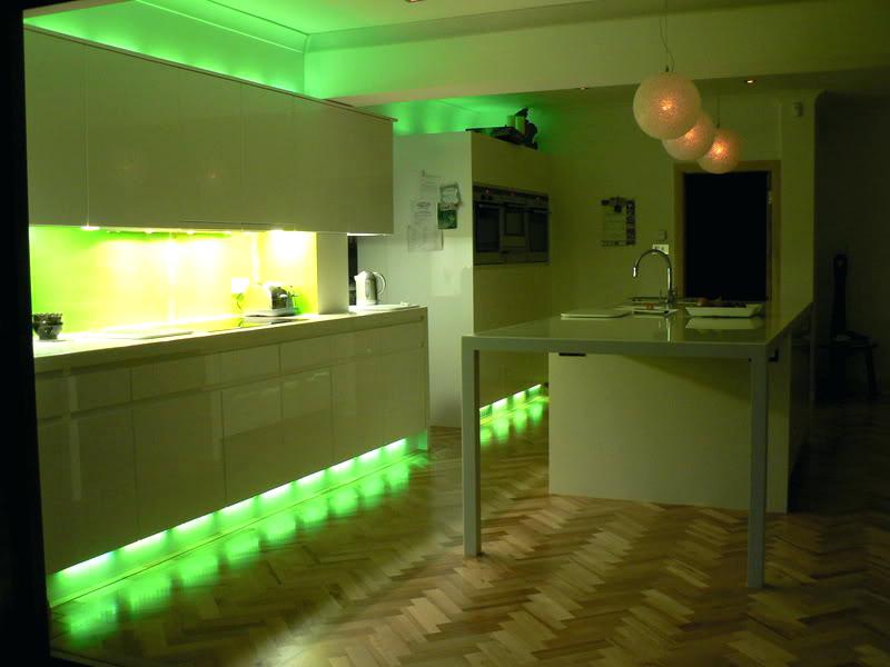 Kitchen Mood Lighting Ideas Using Led Strip Lights 1 In With Red Themes